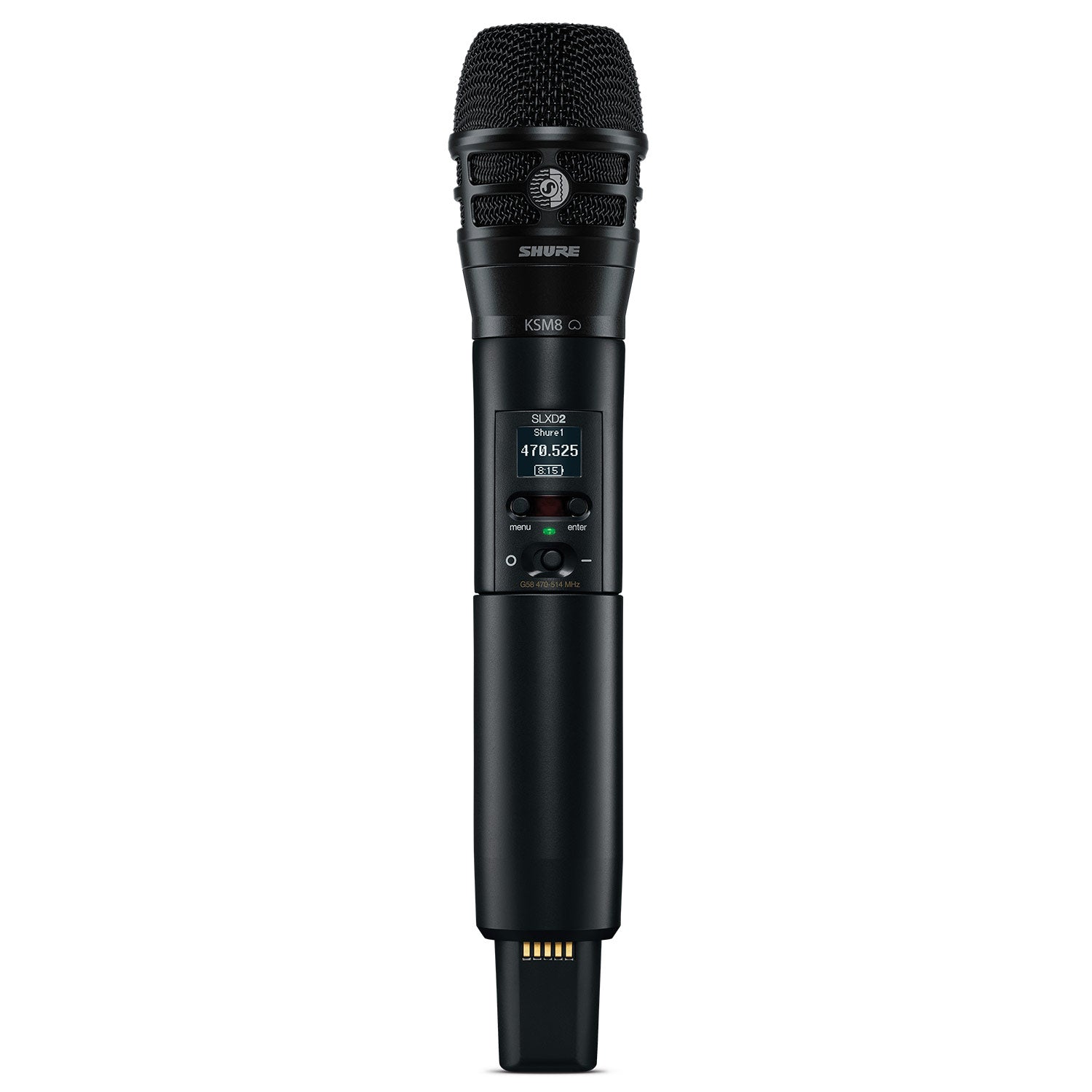 Shure SLXD2/K8B Handheld Digital Wireless Transmitter with KSM8/B (G58 Band / 470-514 MHz)