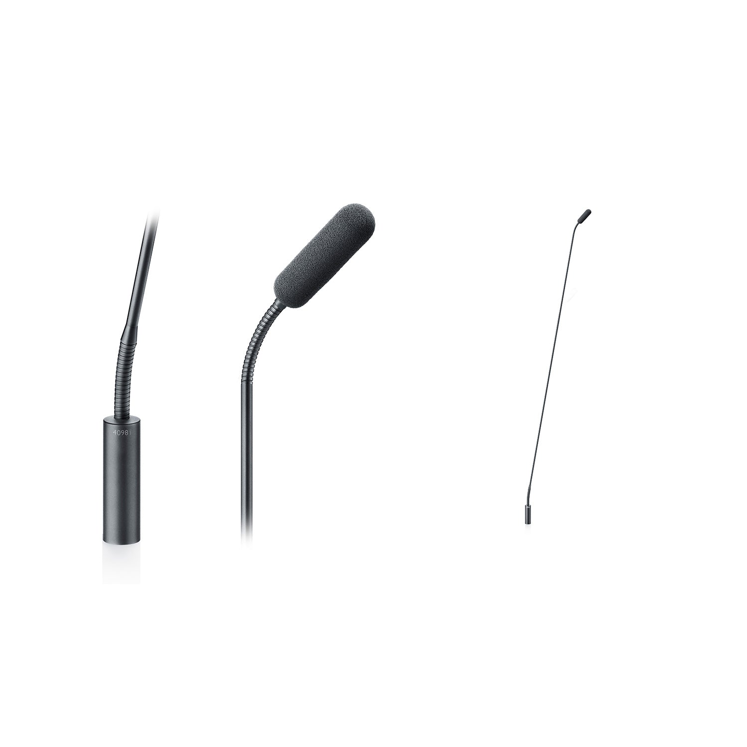 DPA Microphones 4098 CORE - Supercardioid Gooseneck Mic (Black / XLR / 48" Boom / Top/Bottom)