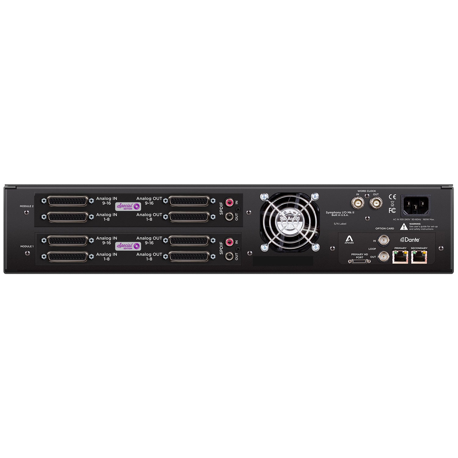 Apogee Symphony I/O MkII SE - Flagship Audio Interface (Dante/HDX / 32x32 Analog)