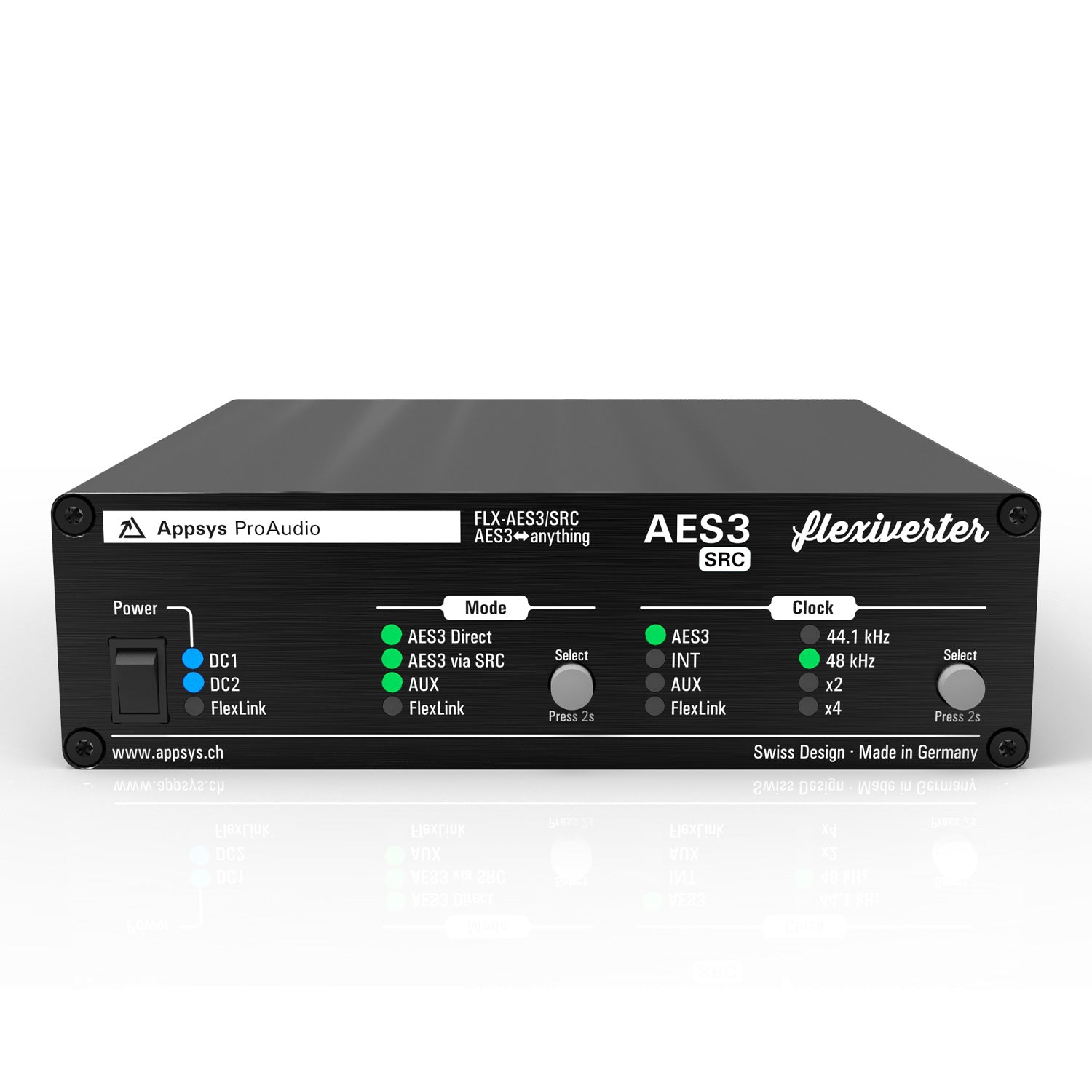 Appsys Pro Audio FLX-AES3/SRC Flexiverter - AES3 Digital Audio Converter with Sample Rate Conversion