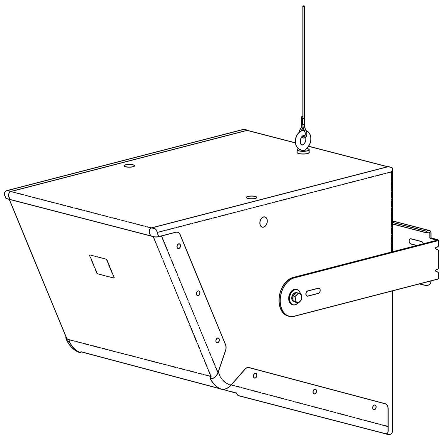 Electro-Voice EVC-UB3 - U-Bracket for EVC-1122-VI Loudspeakers (White)