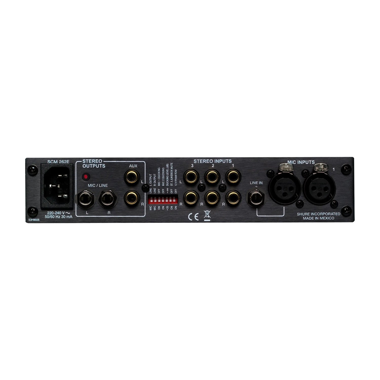 Shure SCM262 - Compact Stereo Microphone Mixer