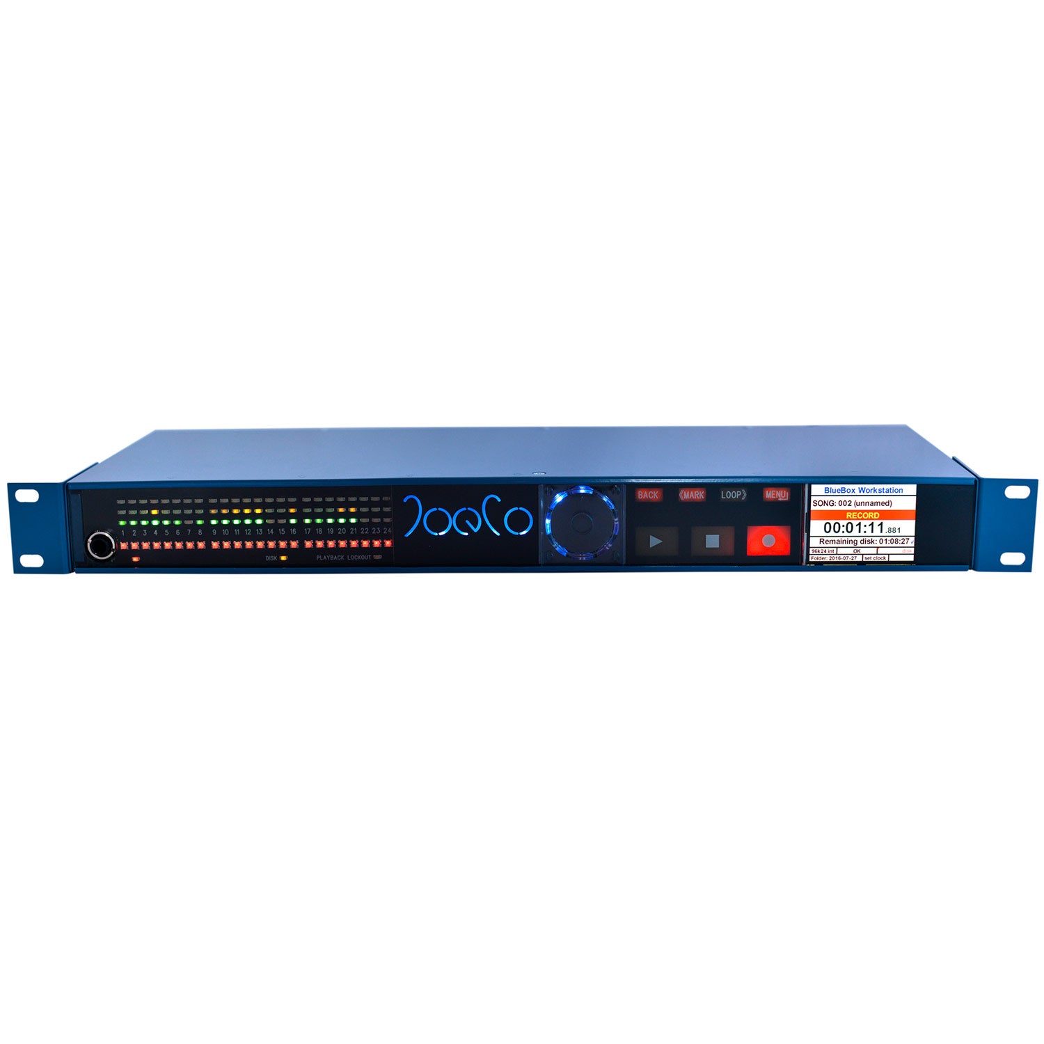 JoeCo BBWR24MP - BlueBox 24-Channel Workstation / Interface / Recorder (24 Mic Preamps)