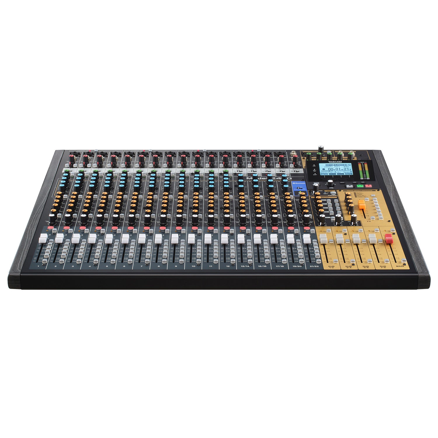 Tascam Model 2400 - 24-Track Flagship Analog Recording Console / Live Mixer with Audio Interface