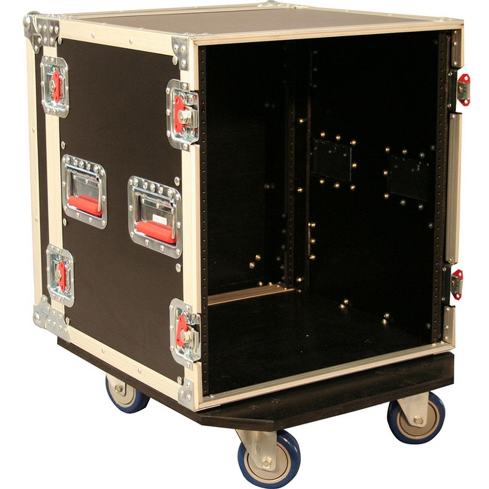Gator G-TOUR 12U CAST ATA Style 12U Rack Road Case with Locking Caster Board