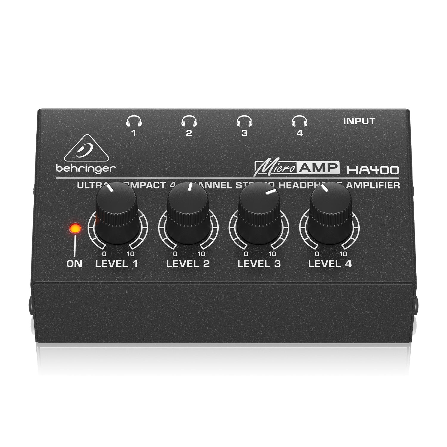 Behringer HA400 Ultra Compact 4-Channel Headphone Amplifier - B-Stock