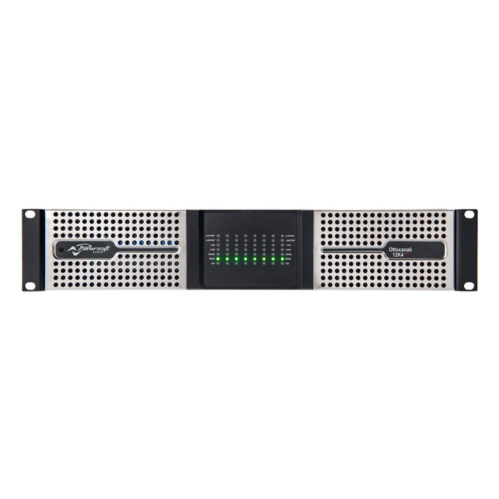 Powersoft Ottocanali 12K4 DSP+D - 8-Channel Install Power Amplifier with DSP and Dante