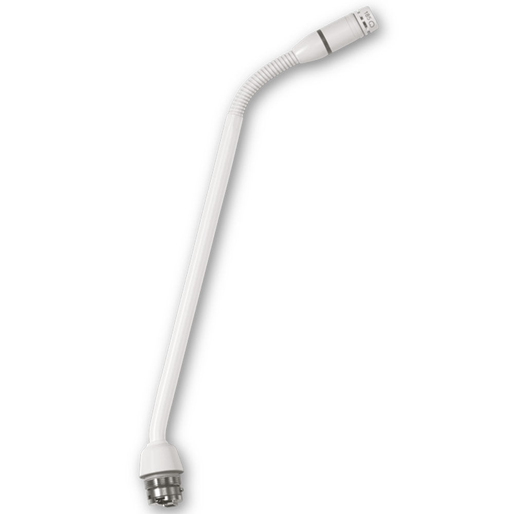 Shure MX410WRLP/N 10" White Gooseneck Microphone w/ Light Ring