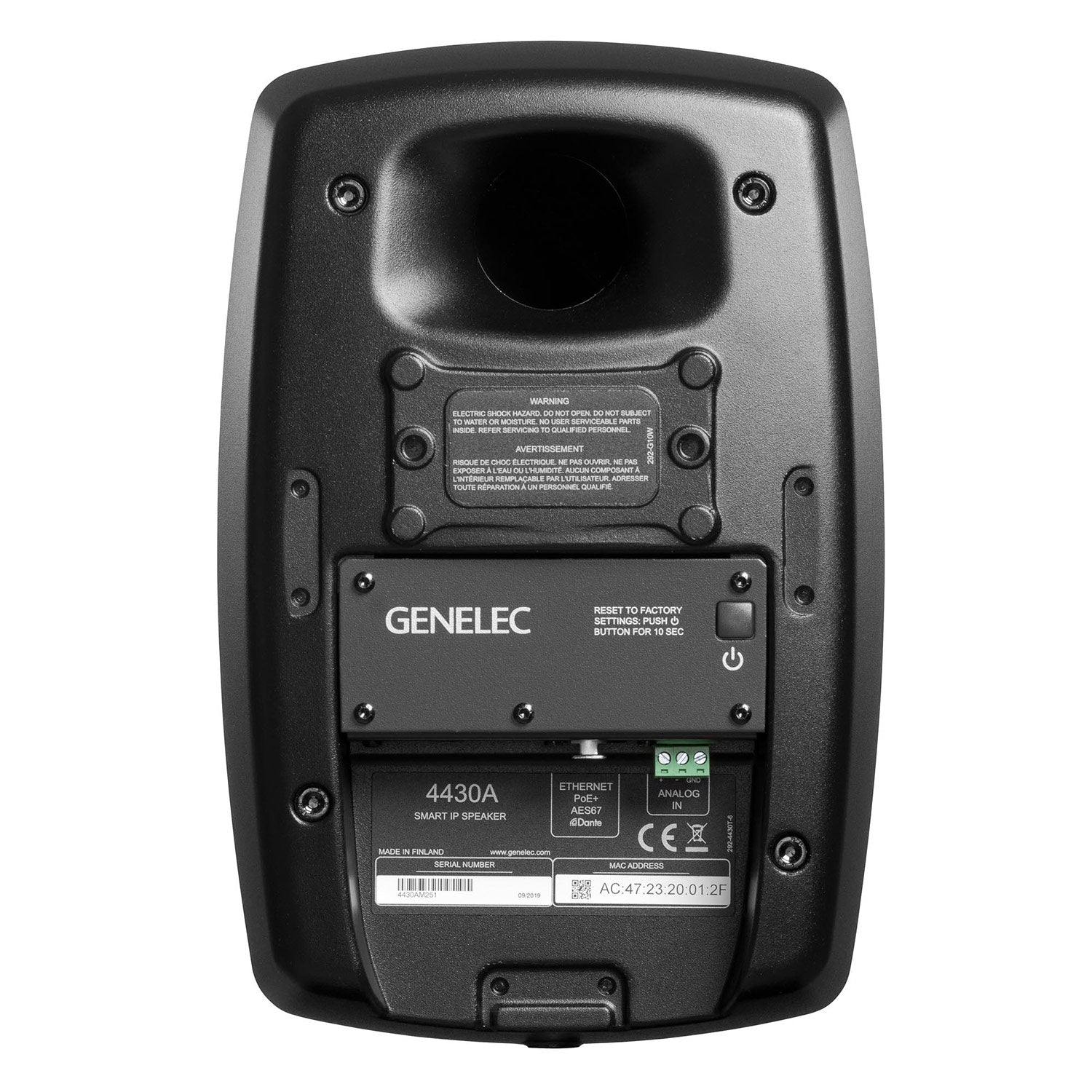 Genelec 4430A 5-Inch Smart IP Installation Speaker (Mystic Black)