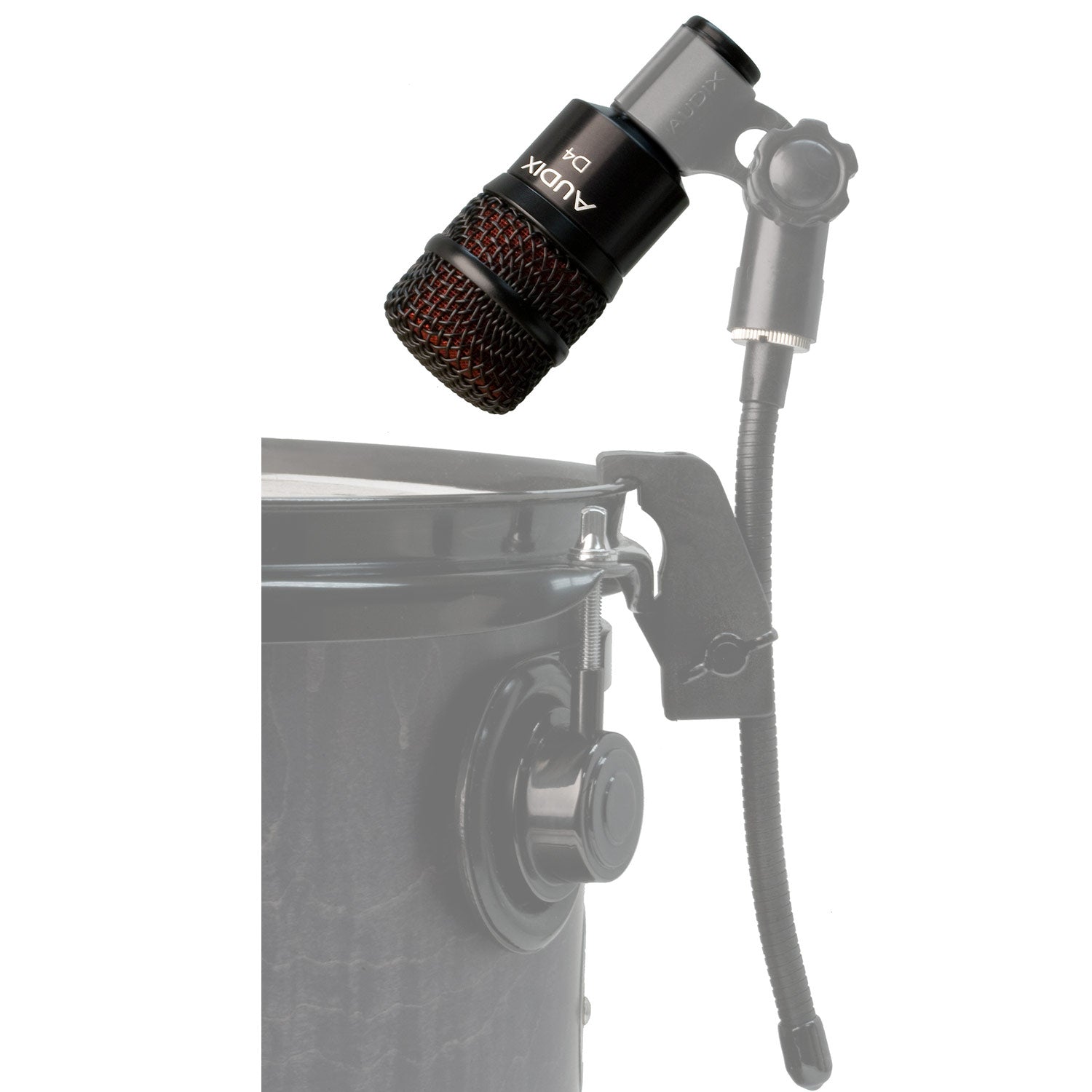 Audix D4 Low Profile Dynamic Hypercardioid Microphone With Extended Low Frequency Response