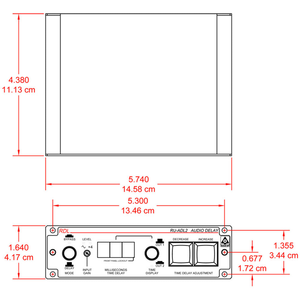 RDL RU-ADL2 Professional Audio Delay