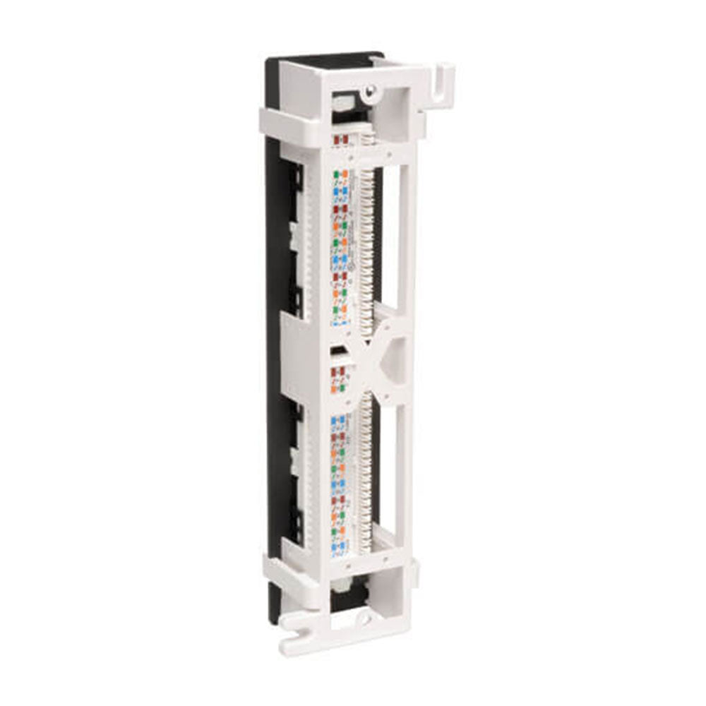 Tripp-Lite N250-012 - 2-Port Cat6/Cat5 Wall-Mount Vertical 110 Patch Panel, TAA