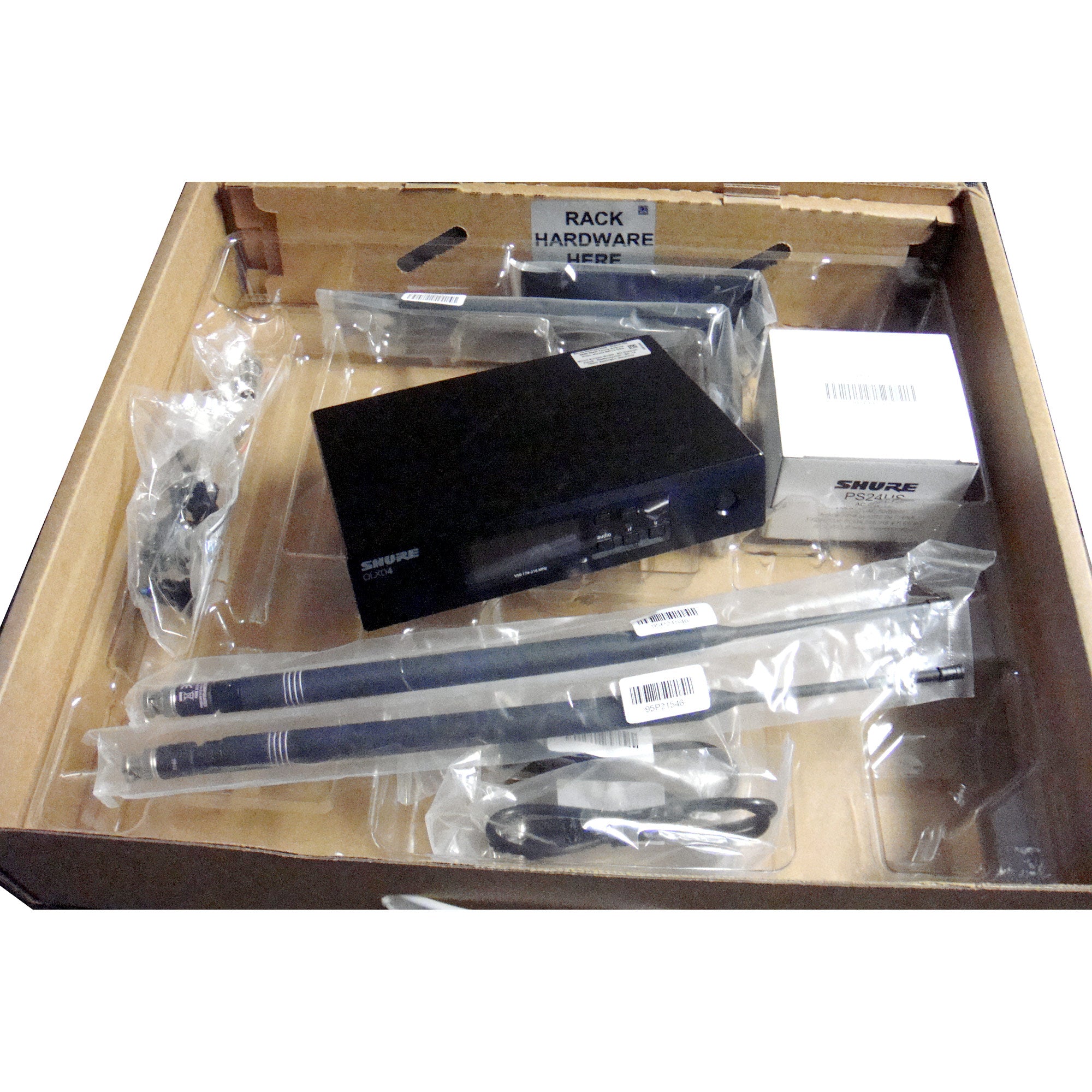 Shure QLXD4 Wireless Receiver (V50 Band - 174-216 MHz) B-Stock 1