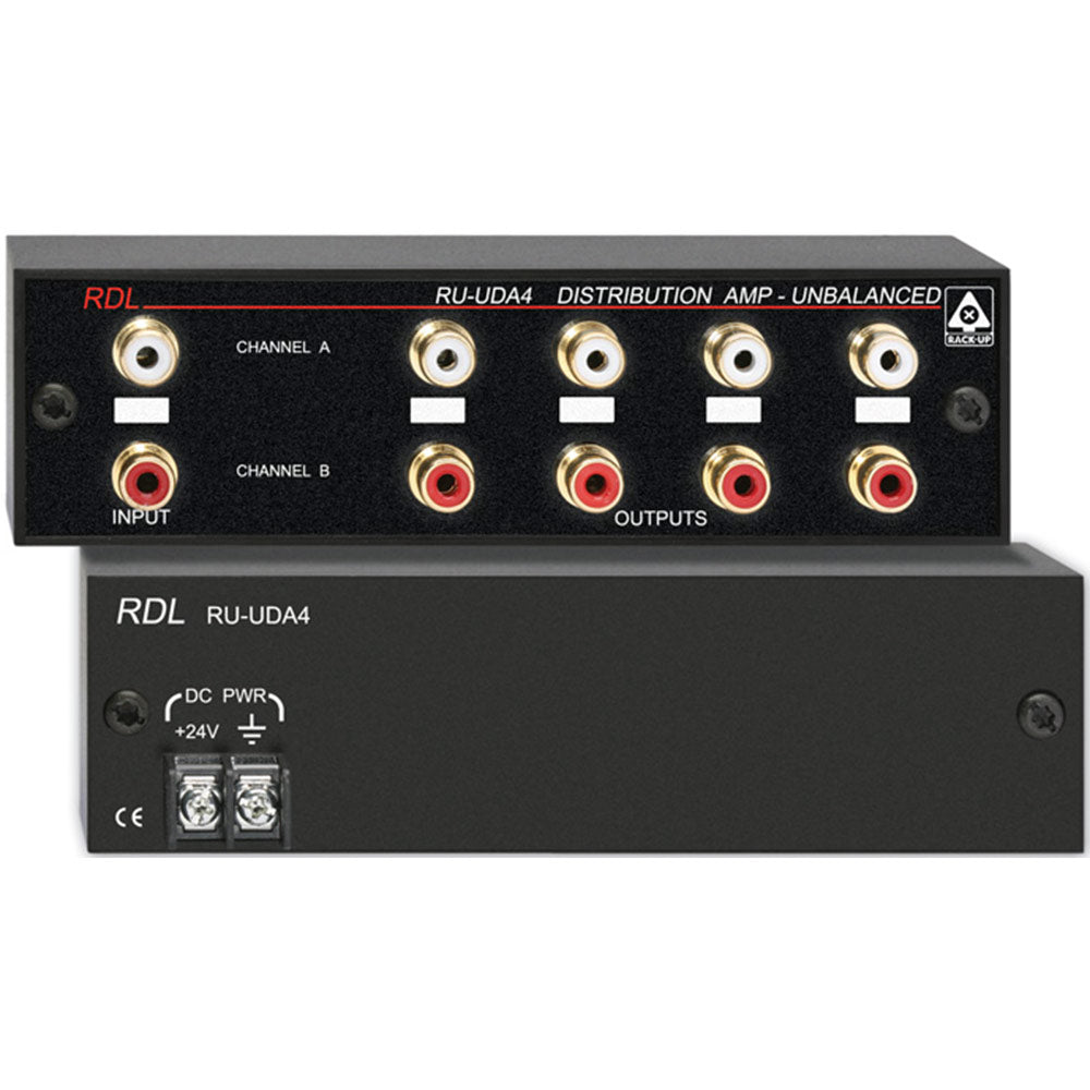 RDL RU-UDA4 2-Input/4-Output Stereo Audio Distributor