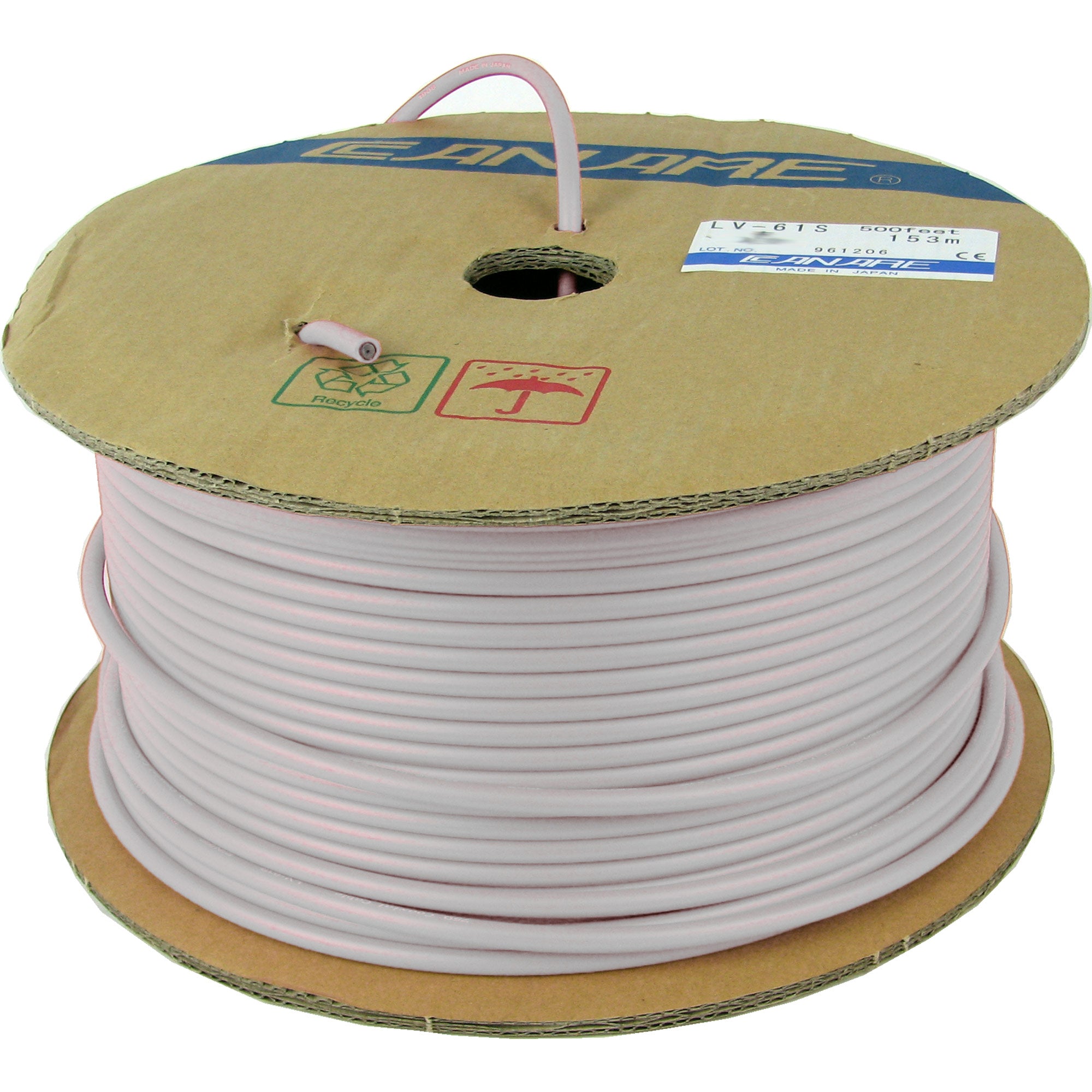 Canare LV-61S 75-Ohm Video Coaxial Cable (White/Per Foot)