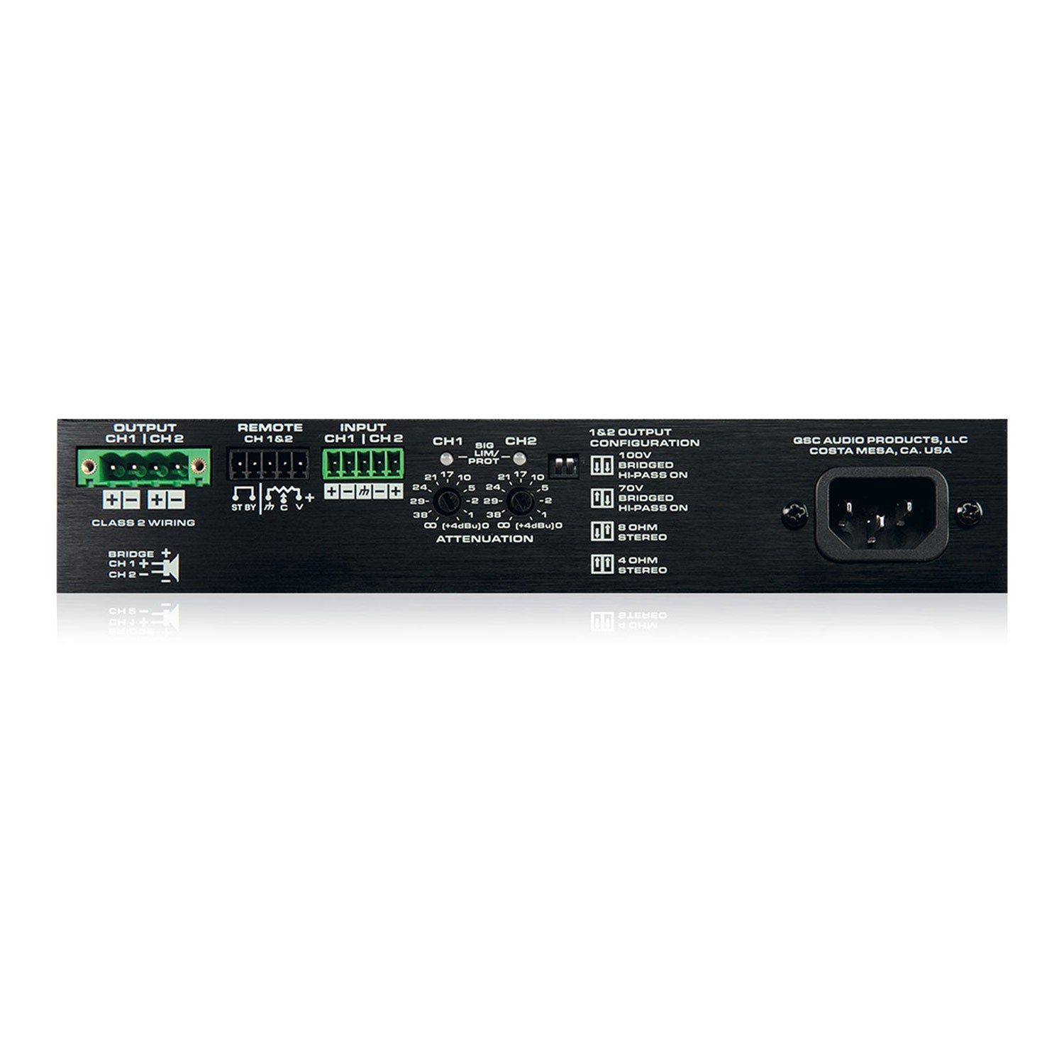 QSC SPA2-60 Two Channel Energy Star Commercial Amplifier