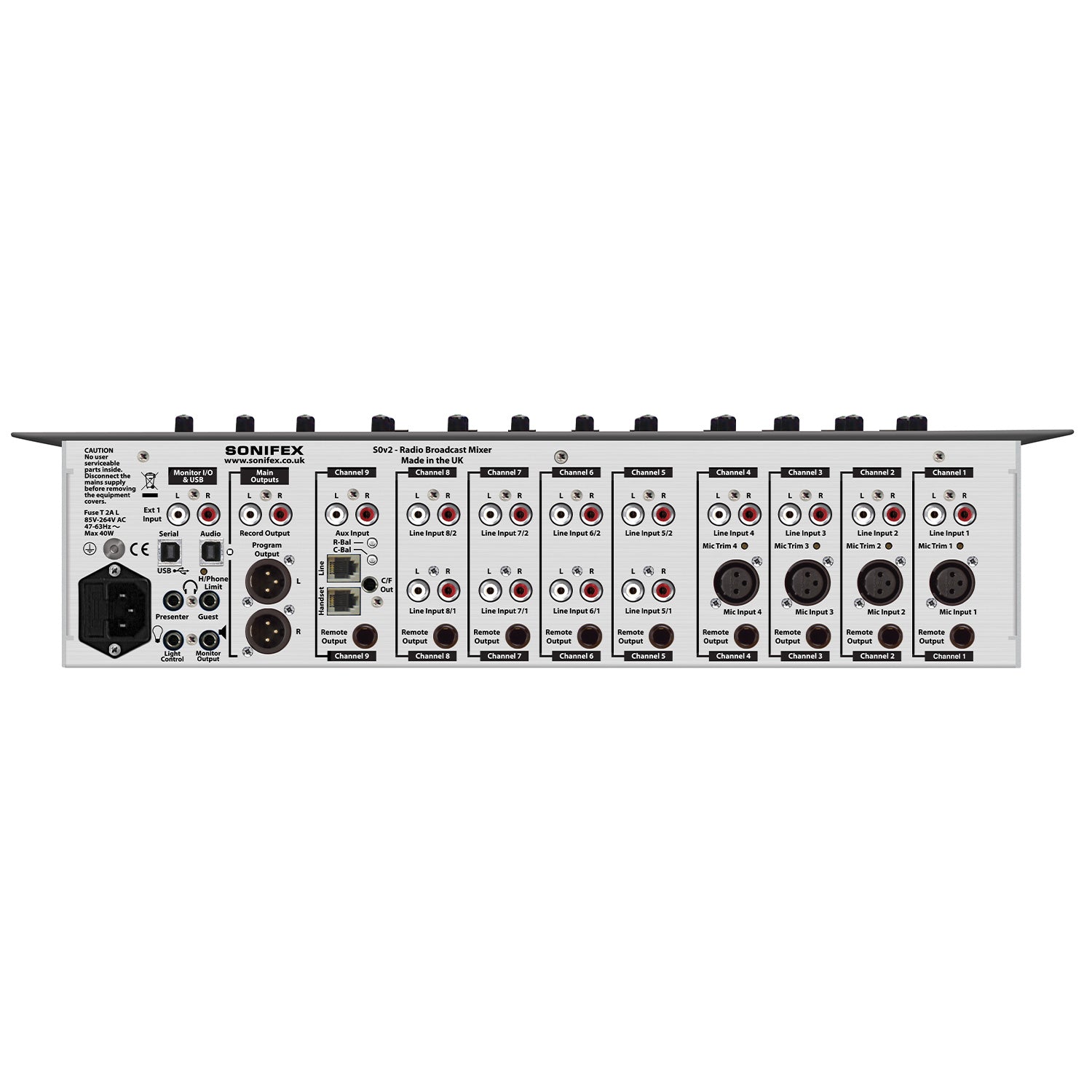 Sonifex S0v2 - Radio Broadcast Mixer