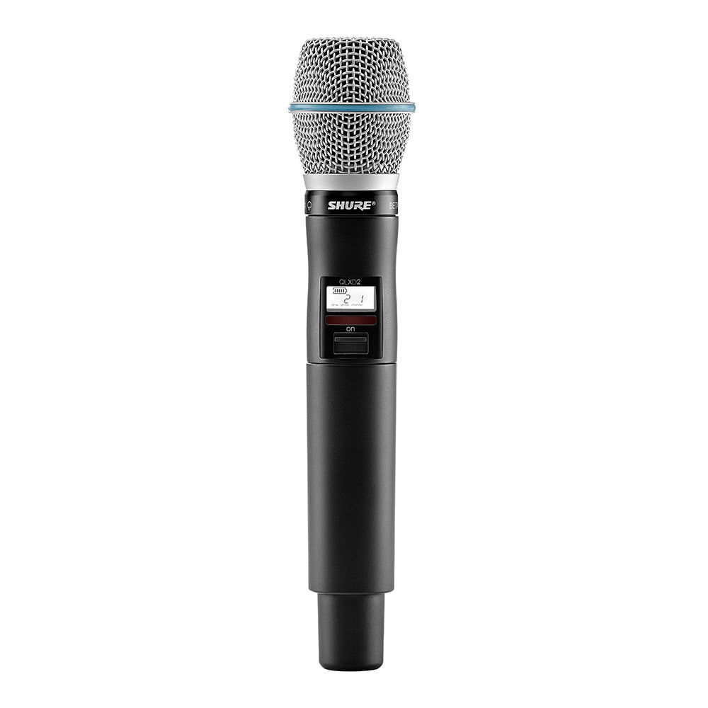 Shure QLXD2/B87A Wireless Handheld Transmitter (J50A Band - 572-608 + 614-616MHz)