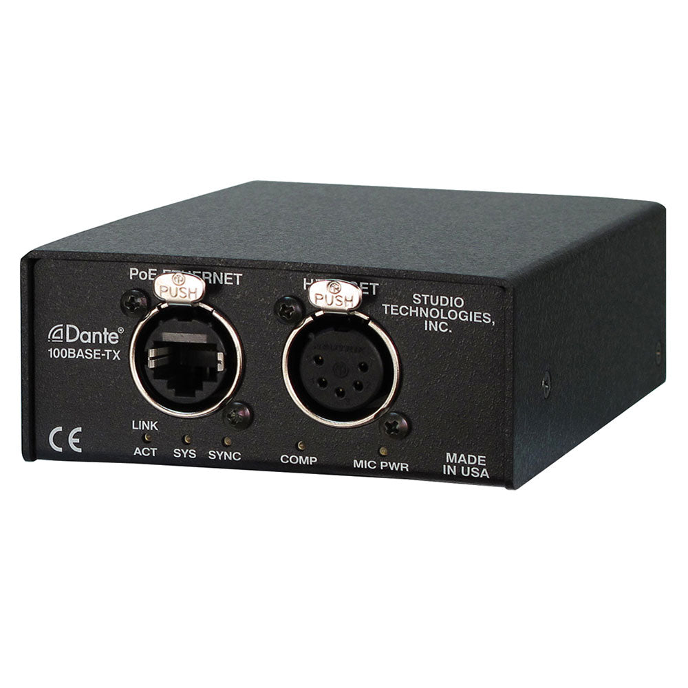 Studio Technologies Model 370A Dante Intercom Beltpack (2 Channel / 5-Pin XLR)