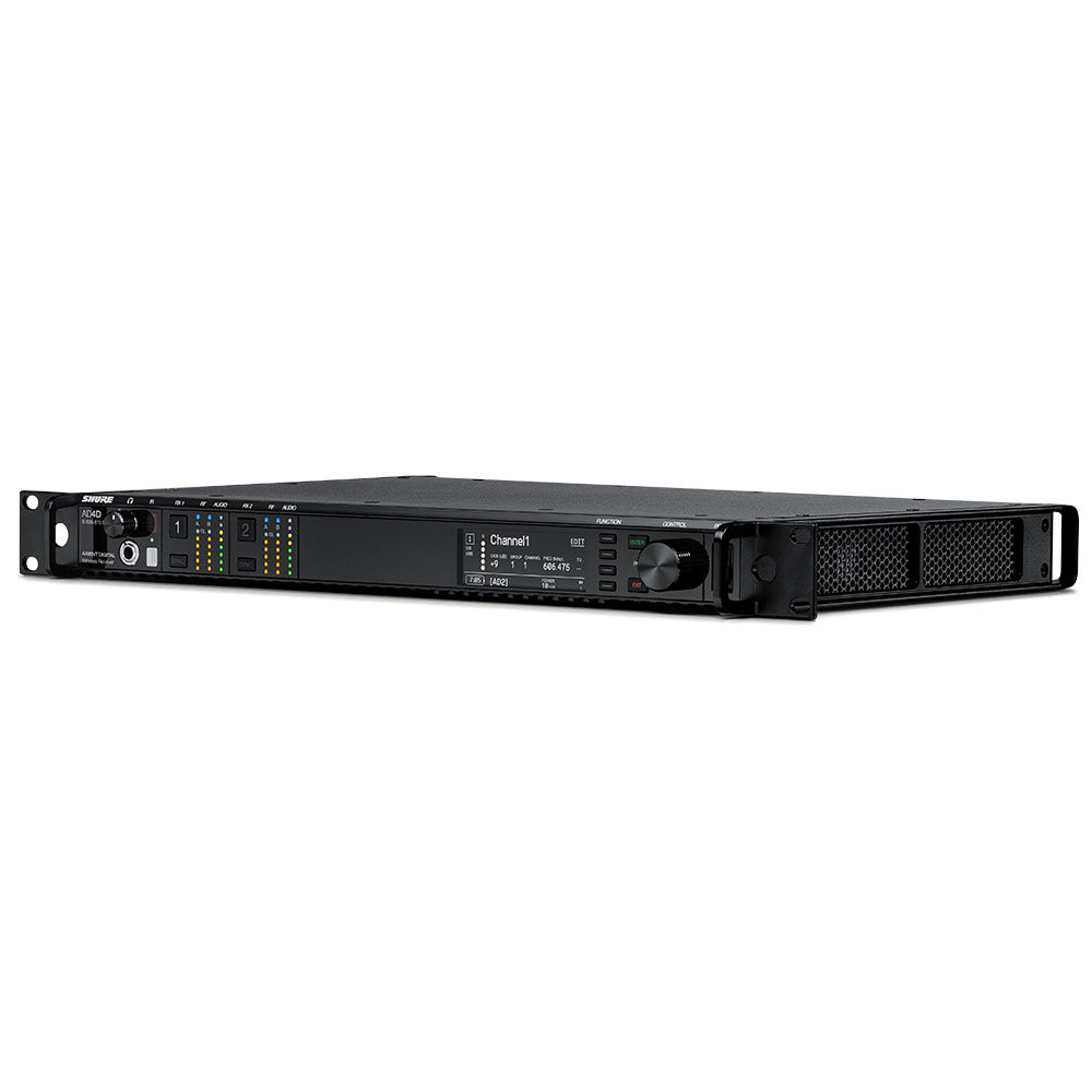 Shure AD4D Dual Channel Axient Digital Receiver (B Band/608-810 MHz)