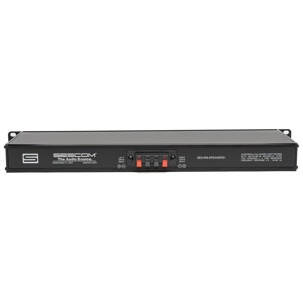 Sescom SES-RM-SPEAKERS1 - Passive 1RU Rack Mount Stereo Speaker System