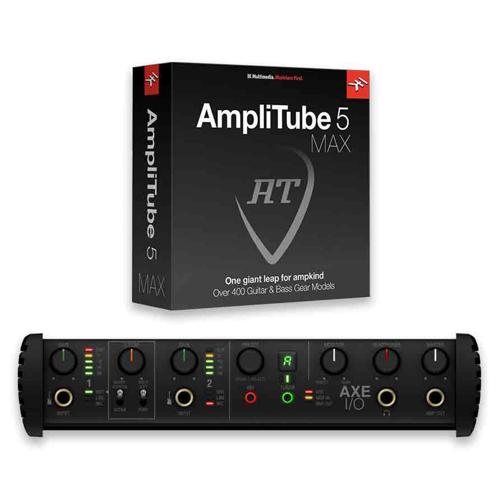 IK Multimedia AXE I/O and Amplitube 5 MAX Bundle