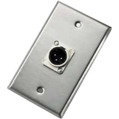 Neutrik 103M Wallplate Single Male XLR Receptacle