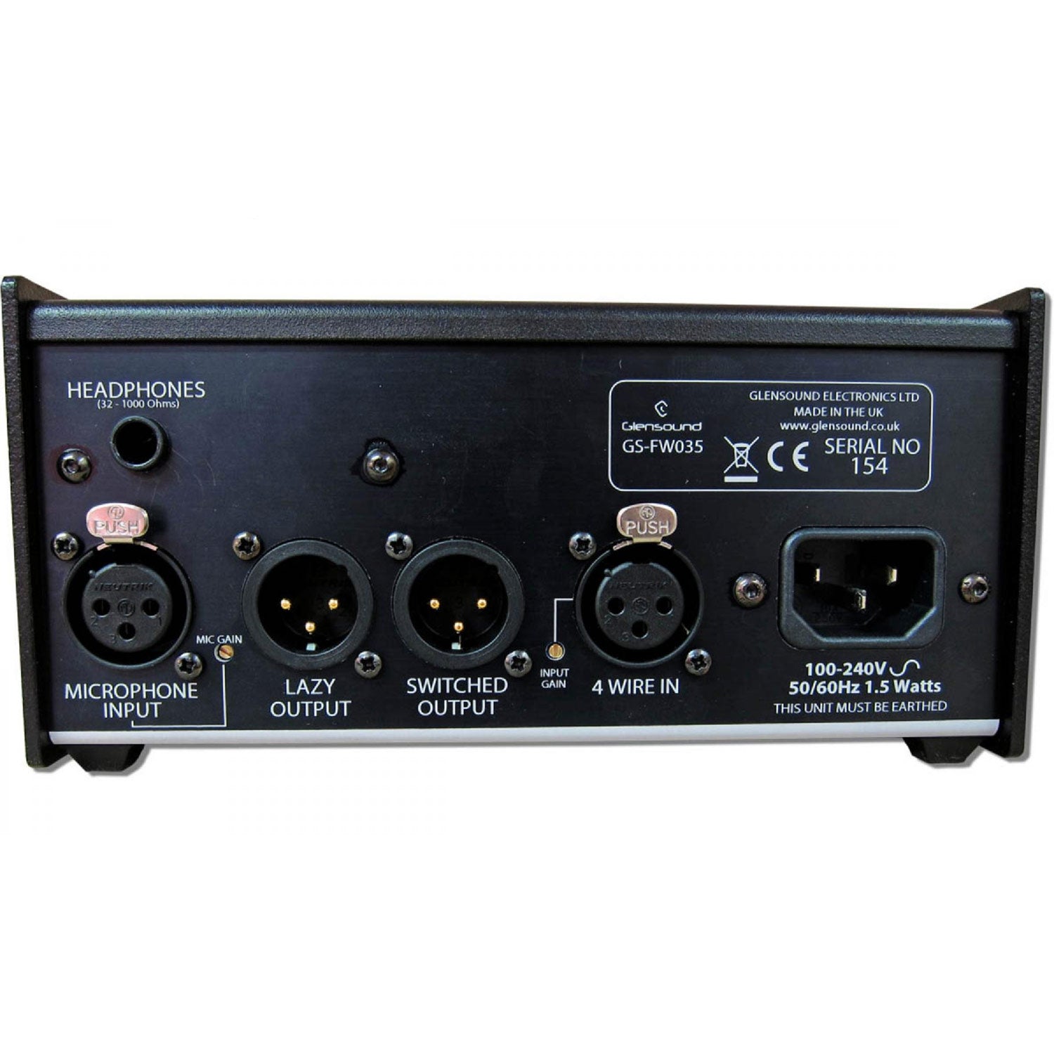 Glensound GS-FW035 - Single Channel Headset Interface