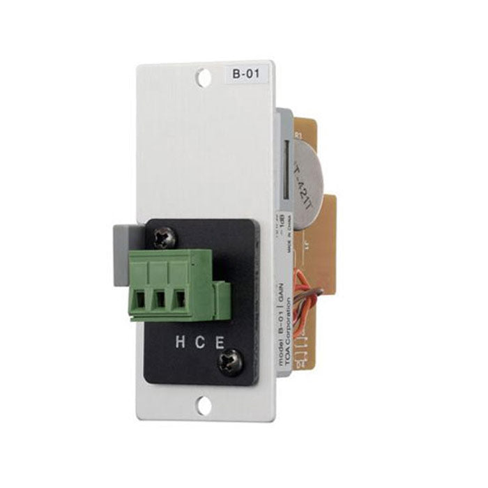 TOA B-01S T Balanced Line Input Module Removable Terminal Block