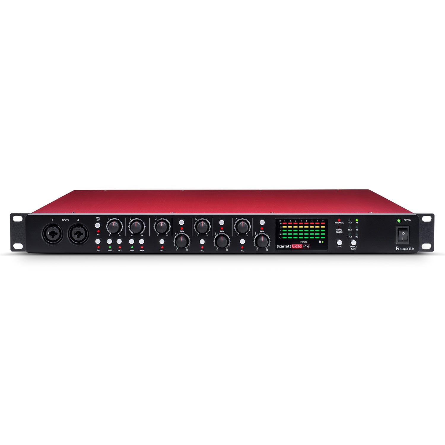 Focusrite Scarlett OctoPre 8-Channel Microphone Preamplifier with ADAT Output