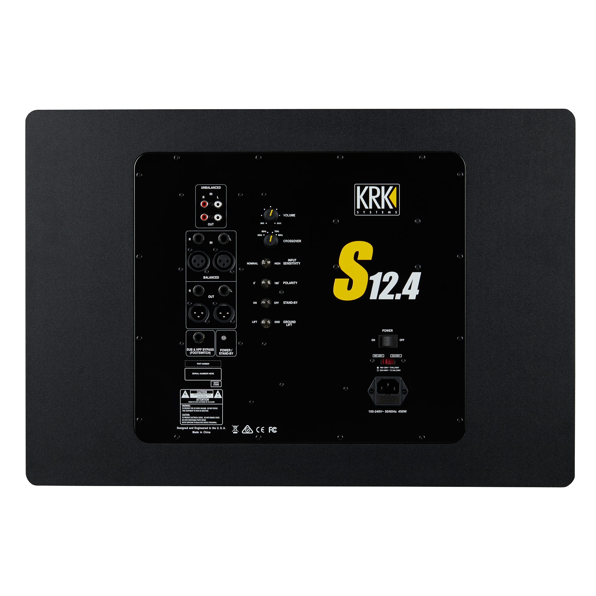 KRK S12.4 - S12 12" Generation 4 Studio Subwoofer