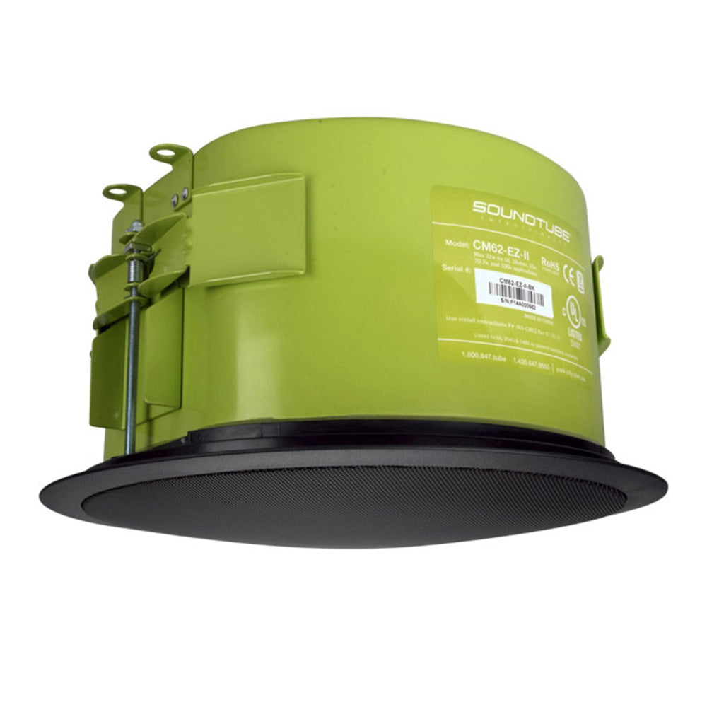 Soundtube CM62-EZ-II-BK - Two-Way 6.5-Inch In-Ceiling Loudspeaker (Black)