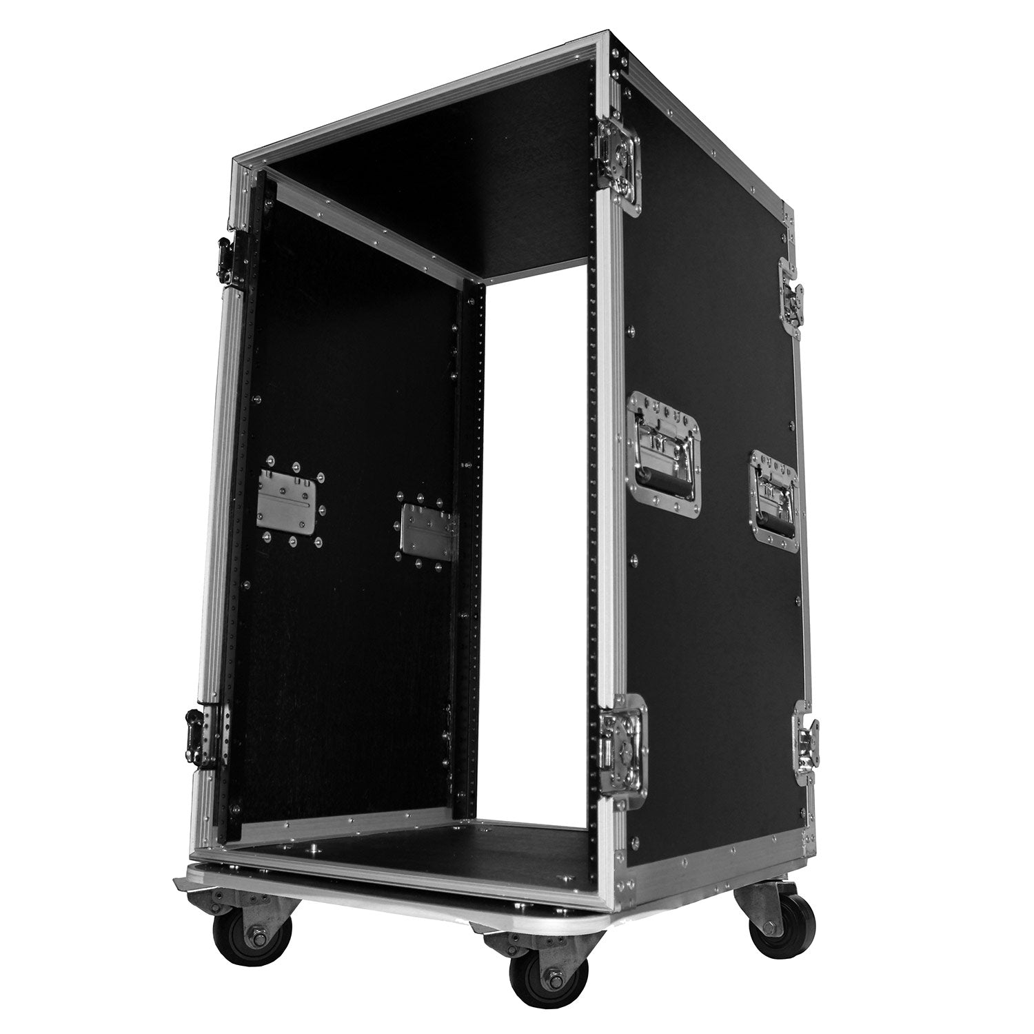 ProX T-18RSS - 18U Vertical Rack, 4" Blue Casters