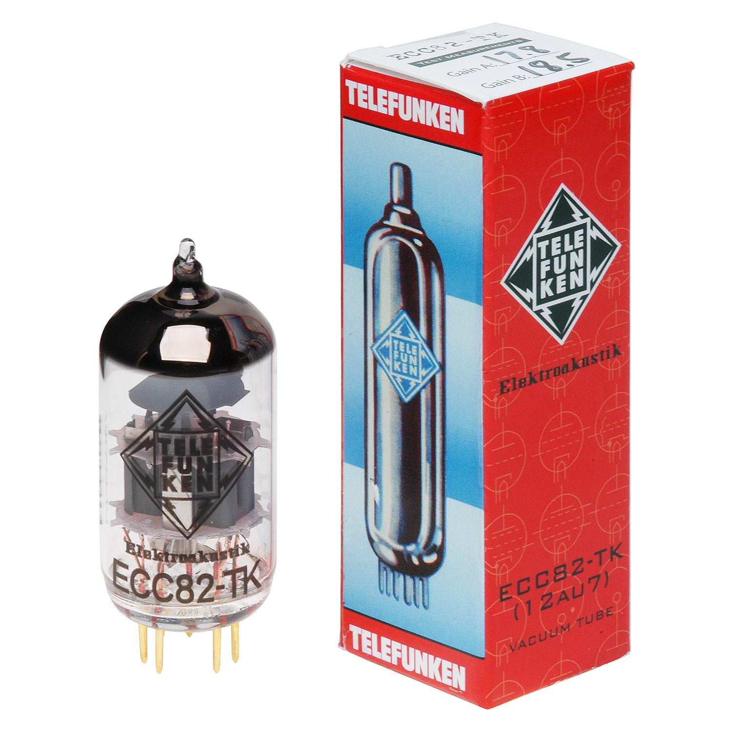 Telefunken ECC82-TK - 12AU7 Vacuum Tube (Single)