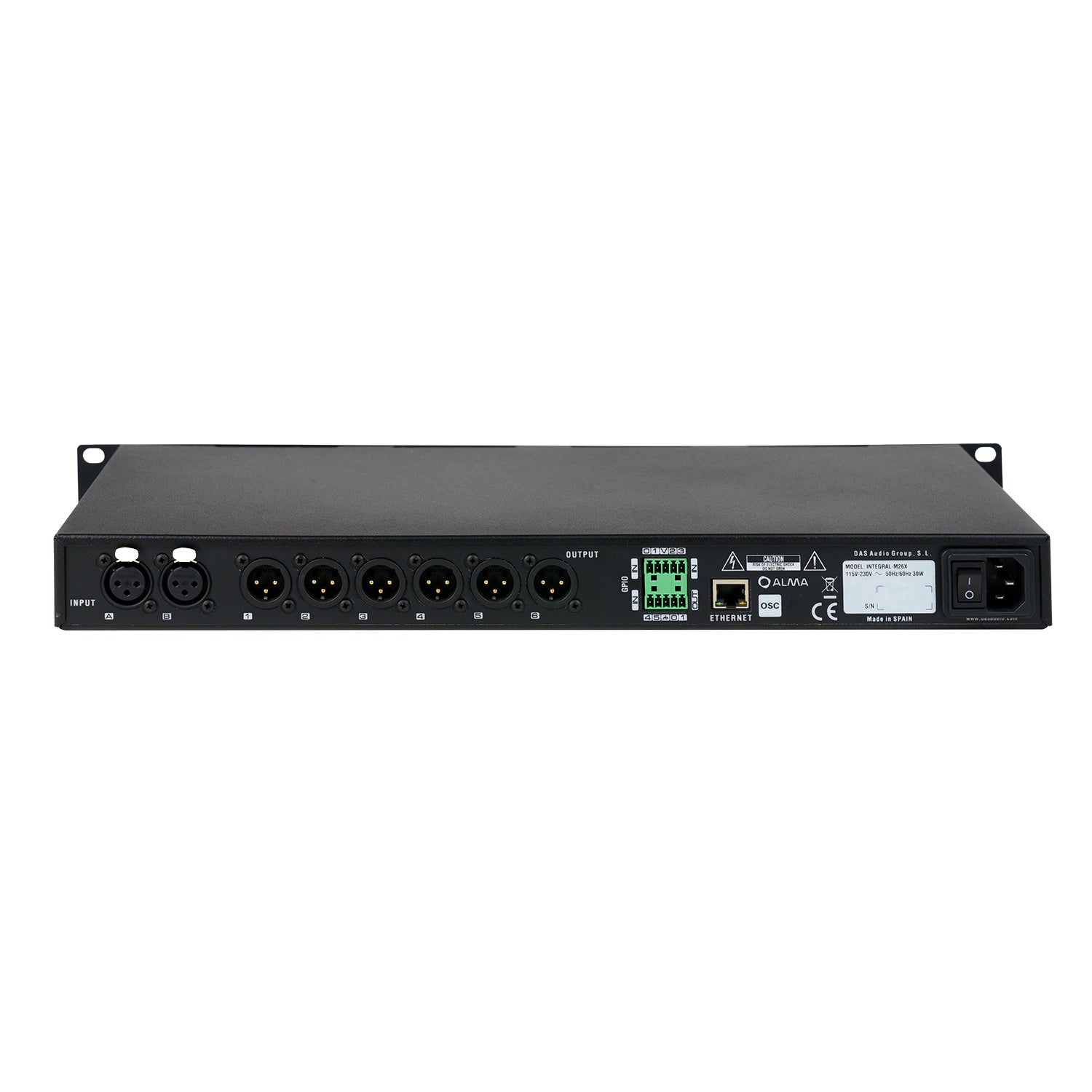 DAS INTEGRAL-M26X - 2-Input 6-Output Distribution Amplifier and DSP