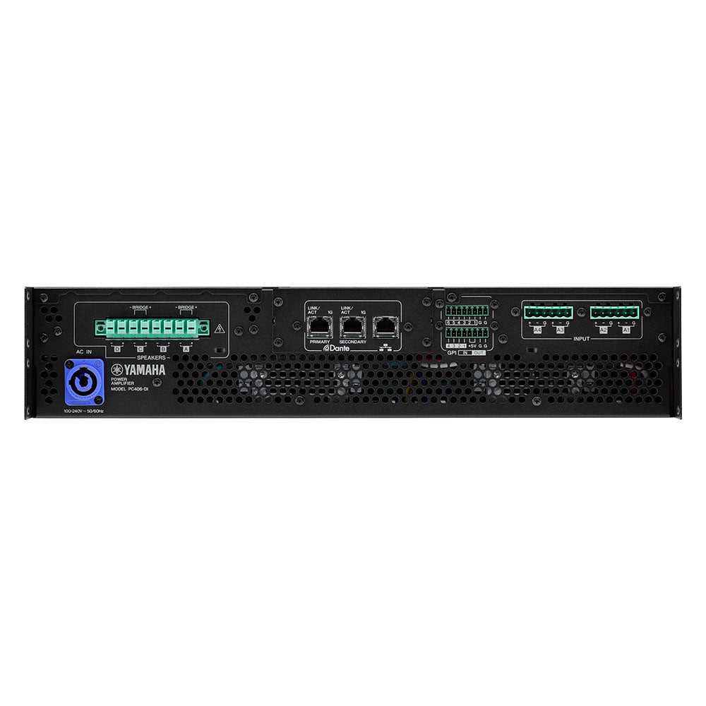 Yamaha PC406-DI - Four-Channel Install Power Amplifier with Dante