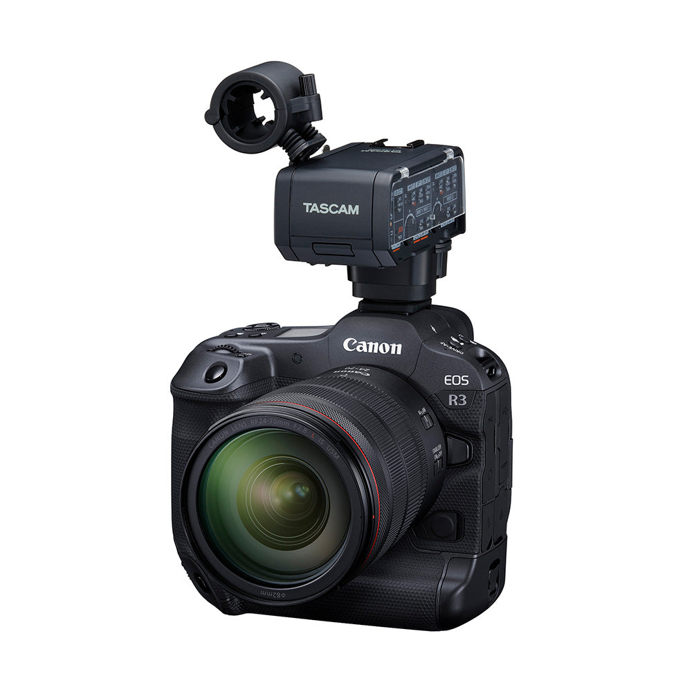 Tascam CA-XLR2D-C - CA-XLR2d XLR Microphone Adapter for Mirrorless Cameras (Canon)