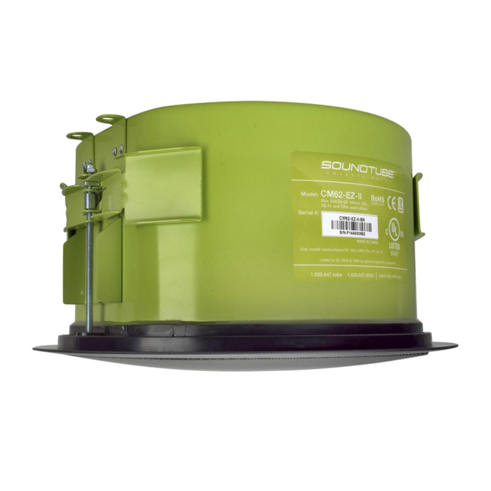 Soundtube CM62-EZ-II-BK - Two-Way 6.5-Inch In-Ceiling Loudspeaker (Black)