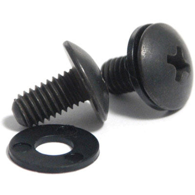 Middle Atlantic HPQ-500 Black 10-32 Phillips Short Rack Screws w/ Washers - 500 Pieces