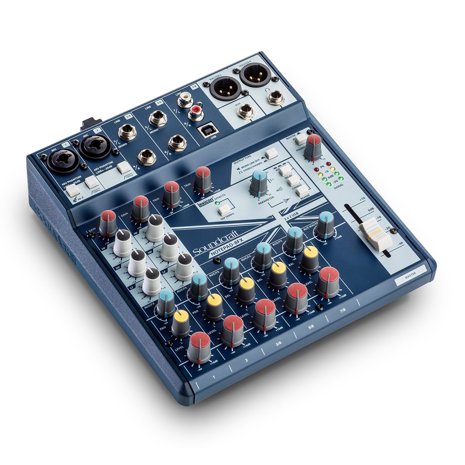 Soundcraft Notepad-8FX Compact Mixer with USB and Lexicon Effects