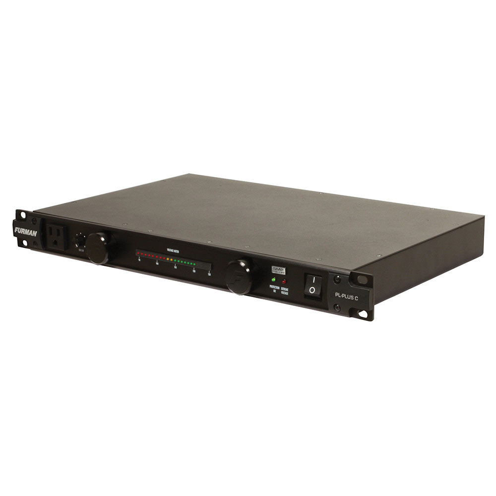 Furman PL-PLUSC 9 Outlet Power Conditioner w/ Voltmeter PLUS Rack Lights