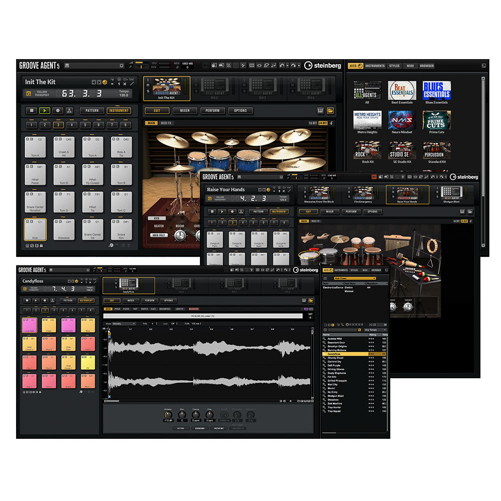 Steinberg Groove Agent 5 - Virtual Drummer Software (VST/AU/AAX) - Download