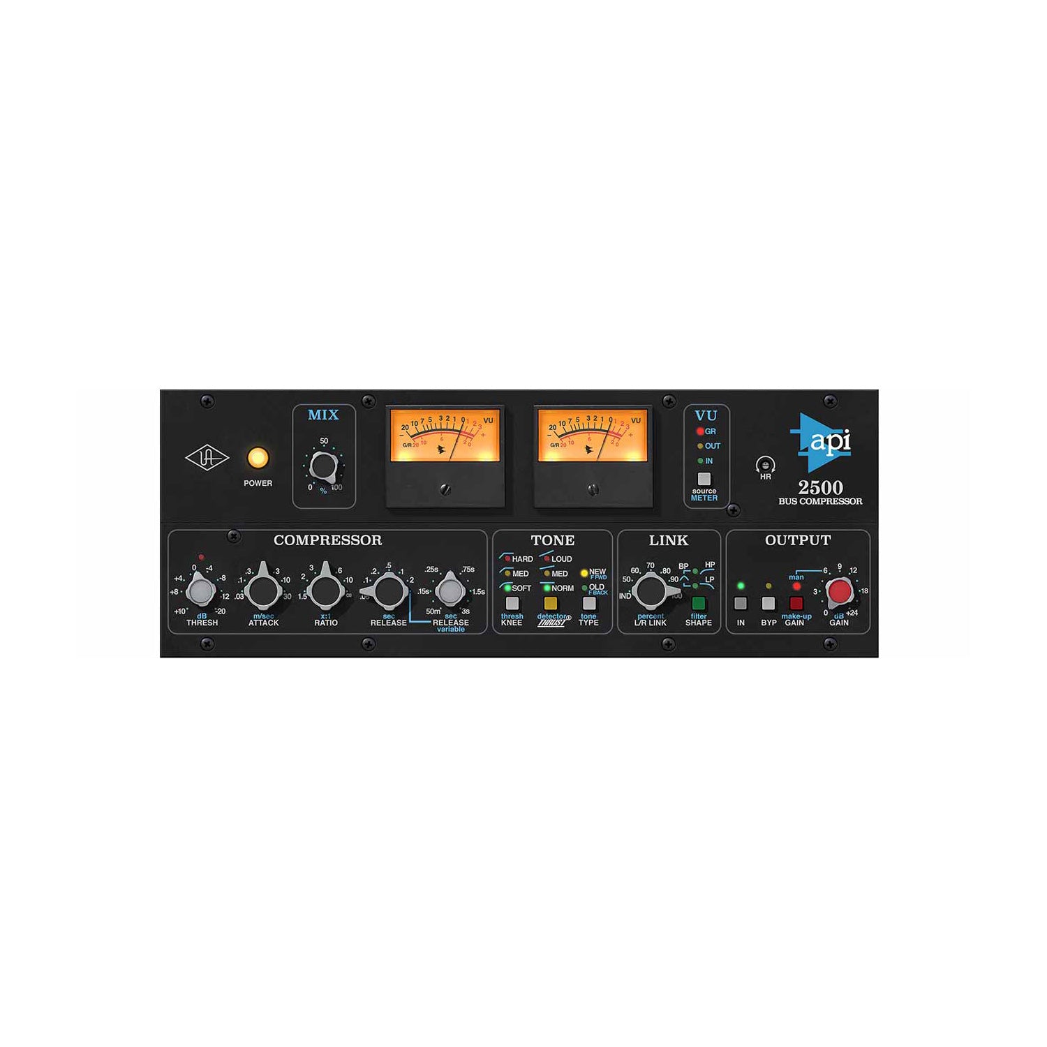 Universal Audio API 2500 Bus Compressor - Dynamics Plugin (VST/AU/AAX / UAD or Native)