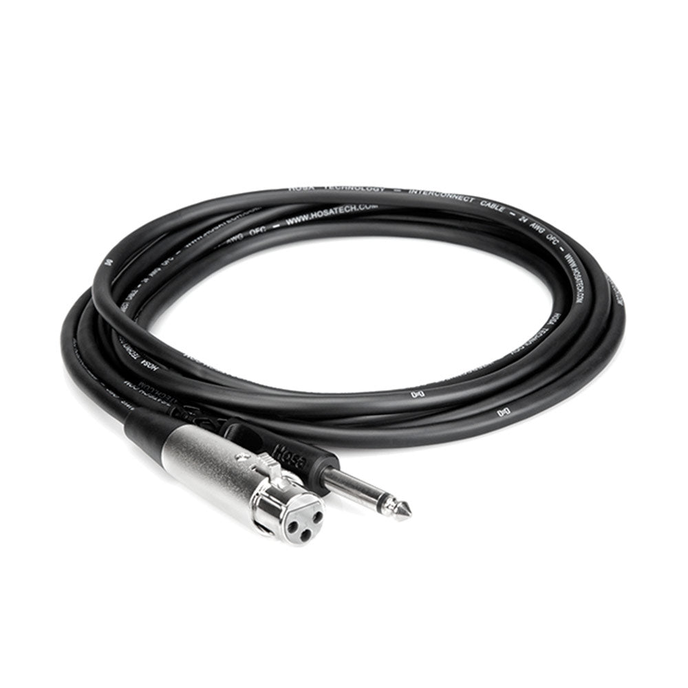 Hosa PXF-105 Unbalanced Interconnect, XLR3F to 1/4 inch TS, 5 feet