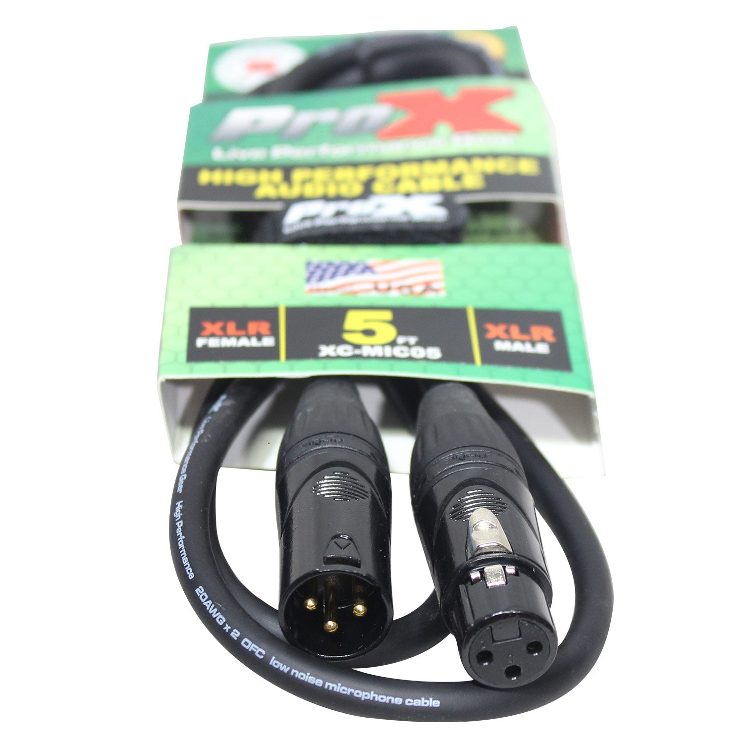 ProX XCMIC05 5FT. Mic Cable XLR-F To XLR-M