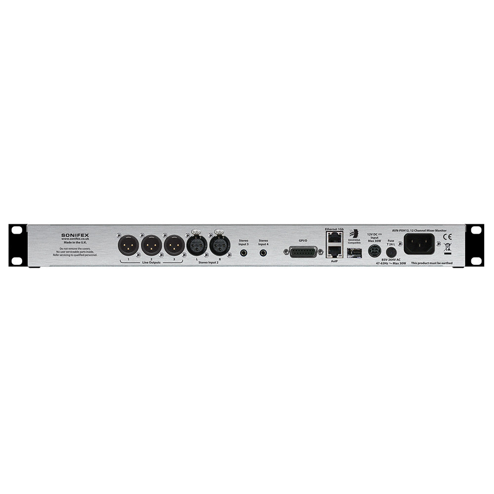 Sonifex AVN-PXH12 12 x 2 Channel Mix Monitor with AoIP Portal
