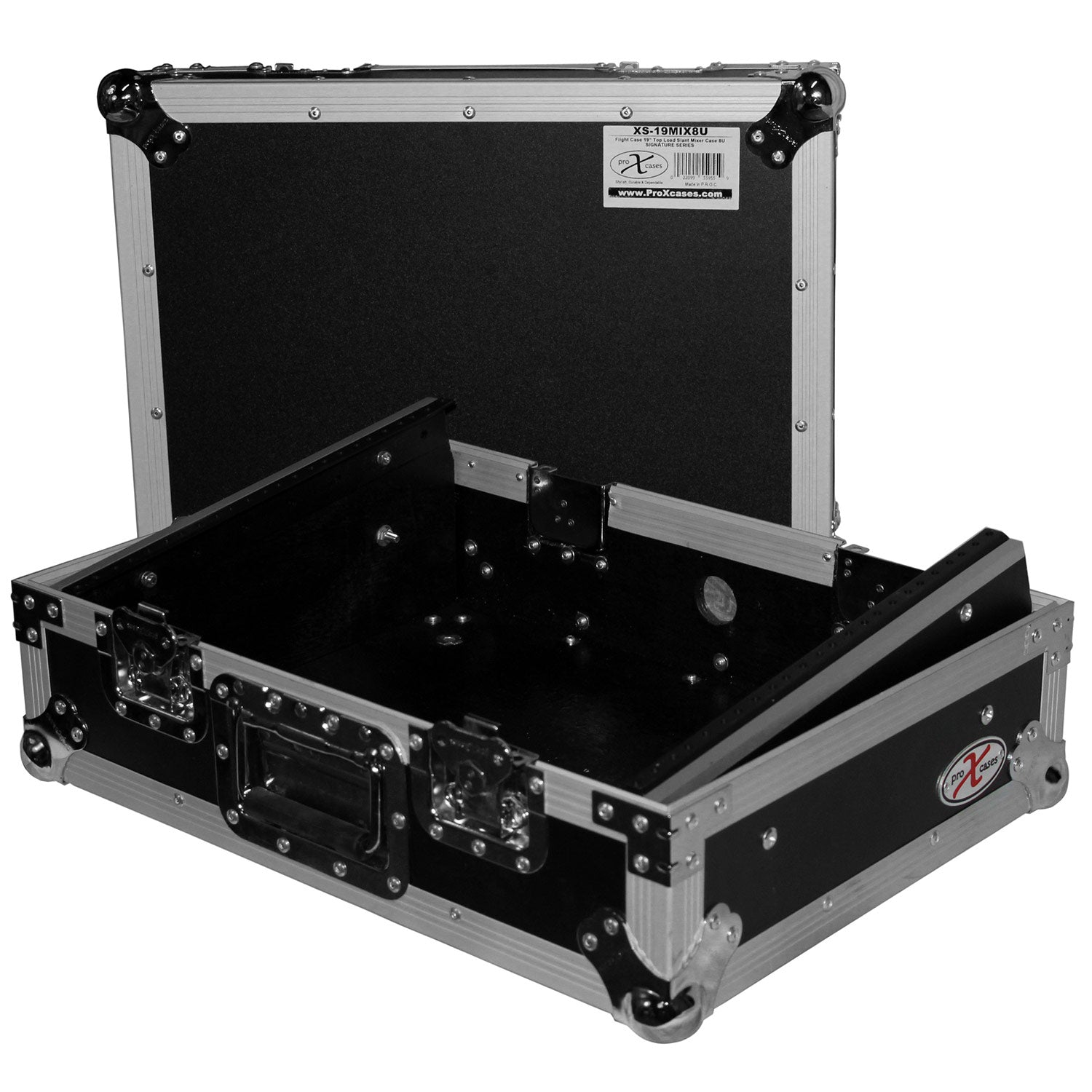 ProX XS-19MIX8U - Rack Mount 19" Mixer W/ 8U Slant