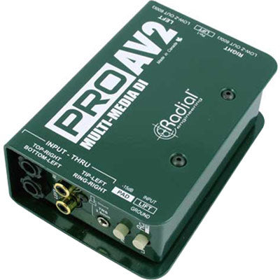 Radial Engineering ProAV2 Passive Stereo MultiMedia Direct Box