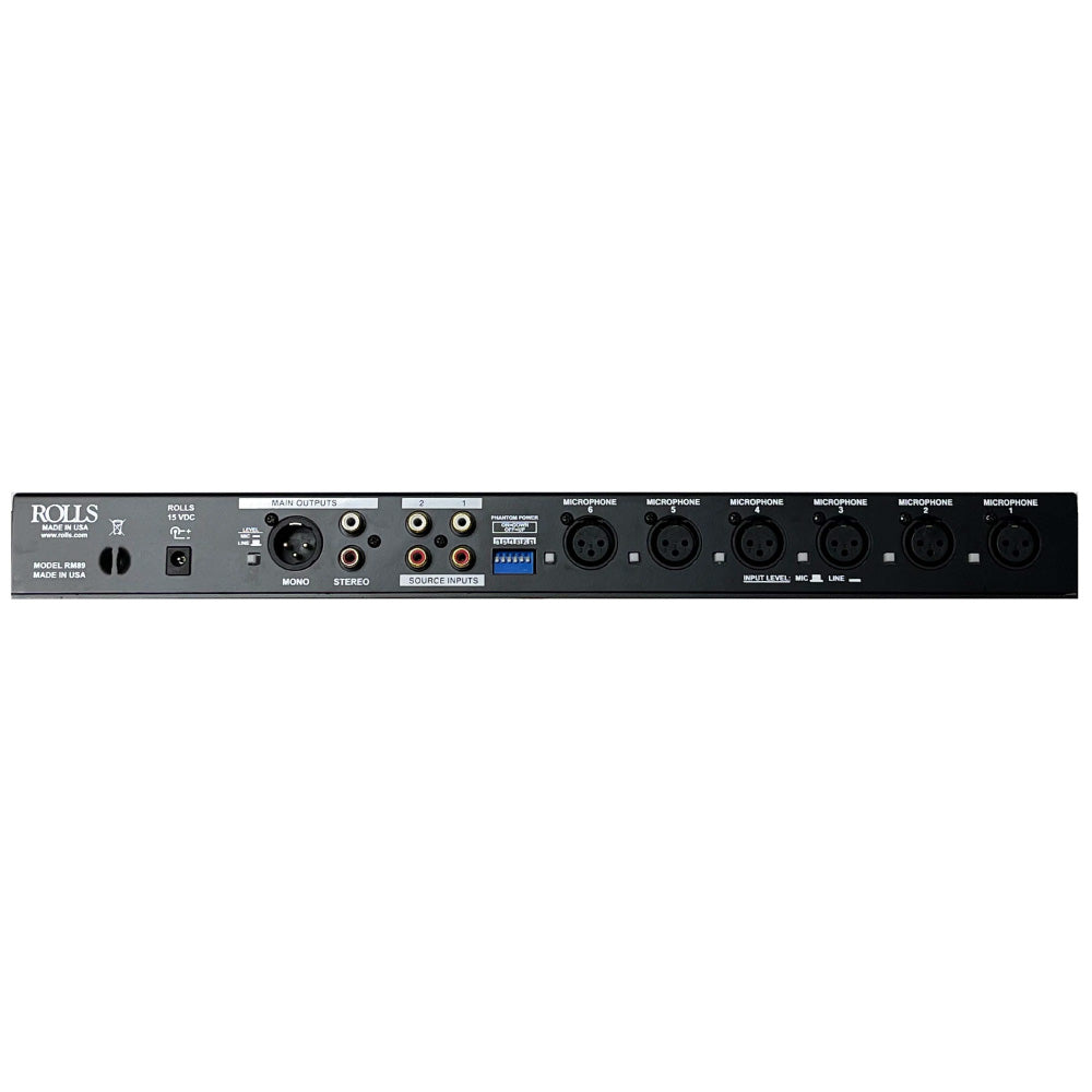 Rolls RM89 - 8-Channel Install Mic / Line Mixer