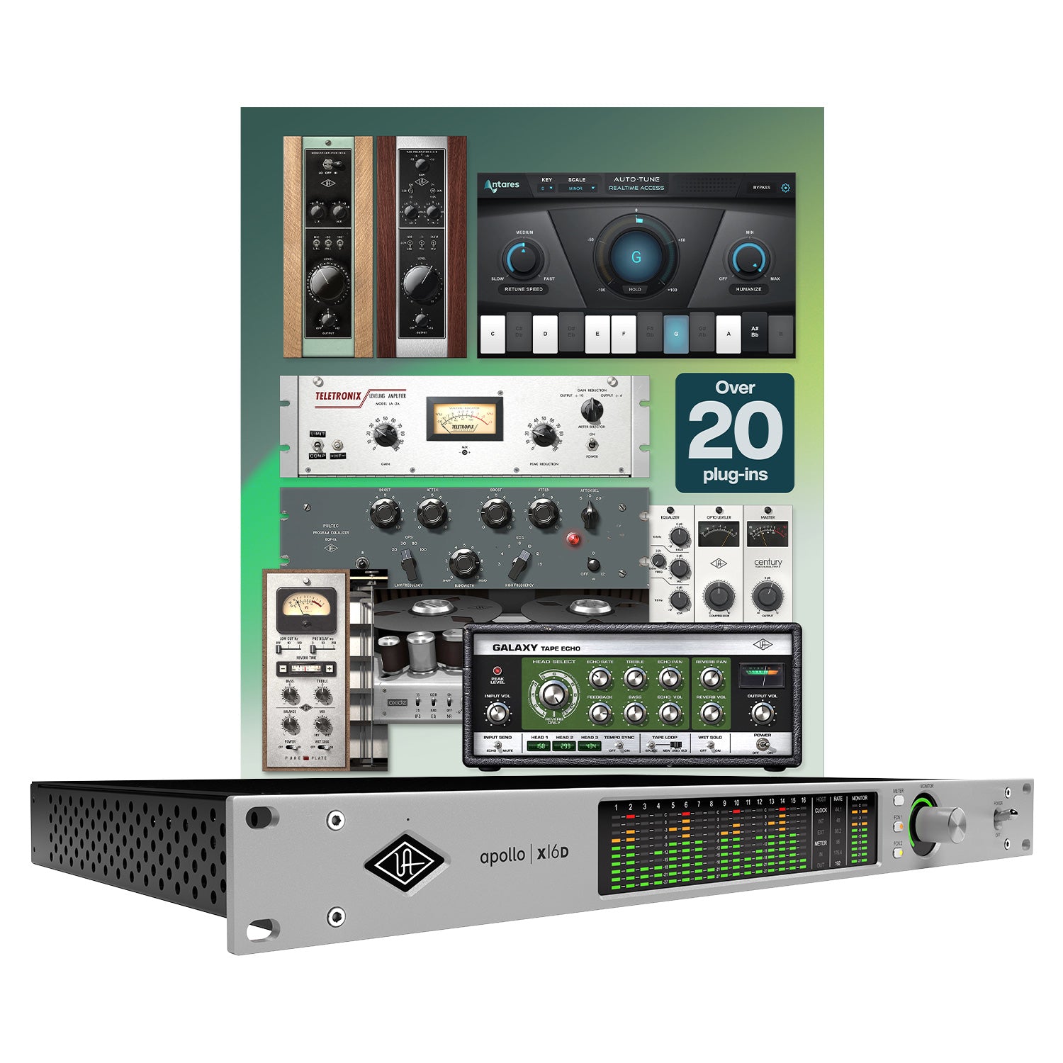 Universal Audio Apollo x16D Essentials - Dante and Thunderbolt Audio Interface with UAD Processing